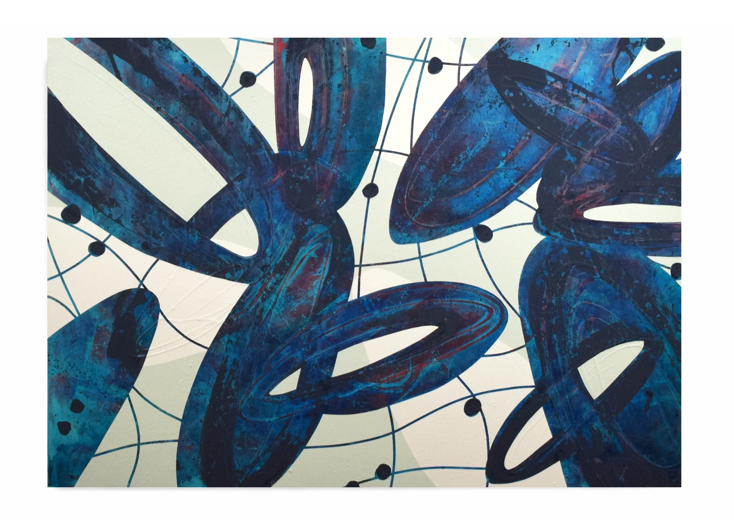 Genesis II, 2026, Synaesthesia series, Mixed media on canvas, 114 × 162 cm