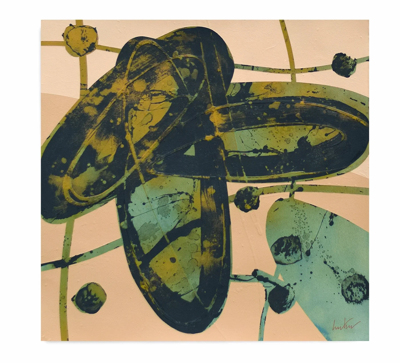 Desires II, 2026, Synaesthesia series, Mixed media on cotton paper 40 × 40 cm