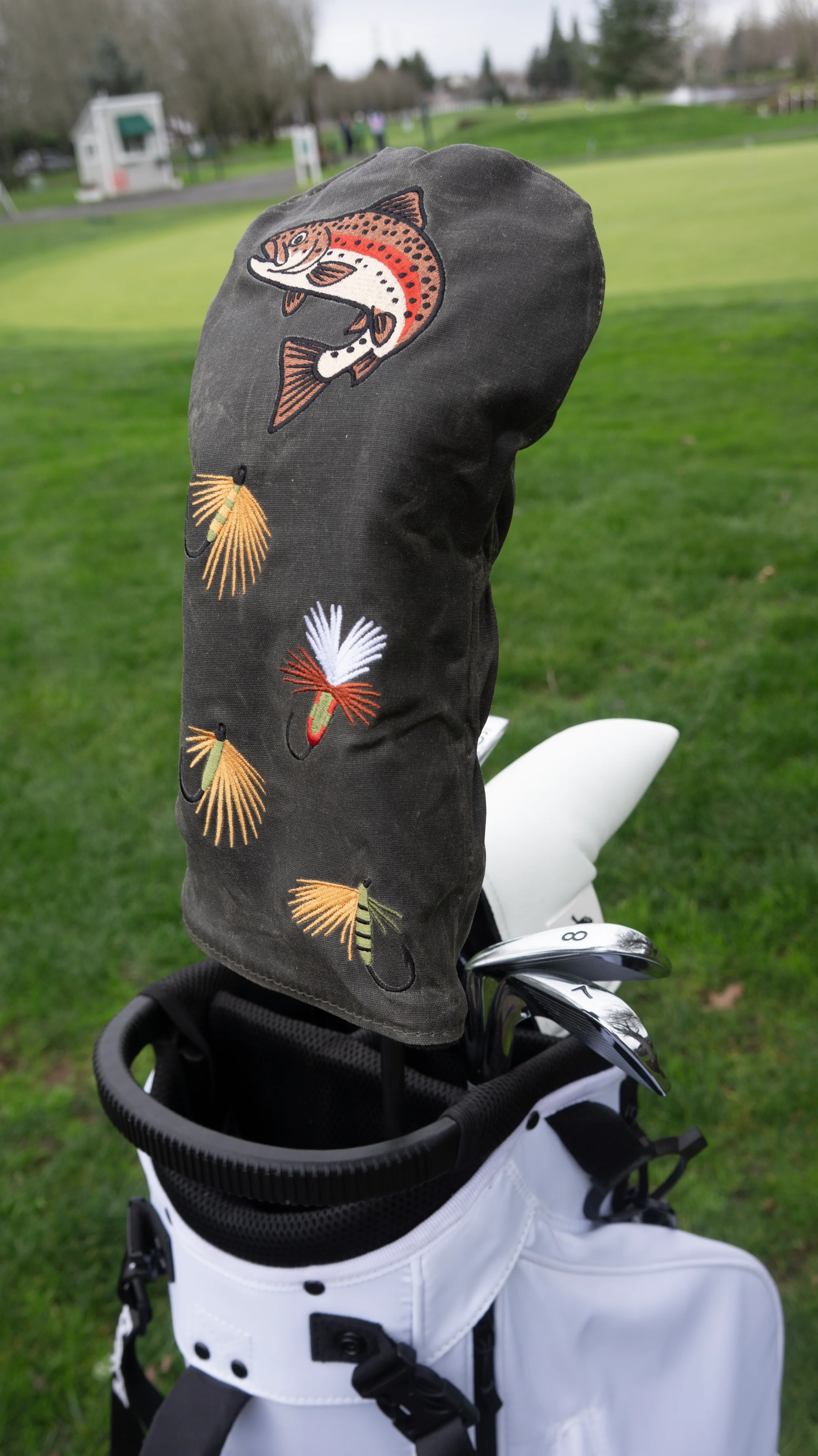 Trout Driver Headcover in Bag Corner view.webp