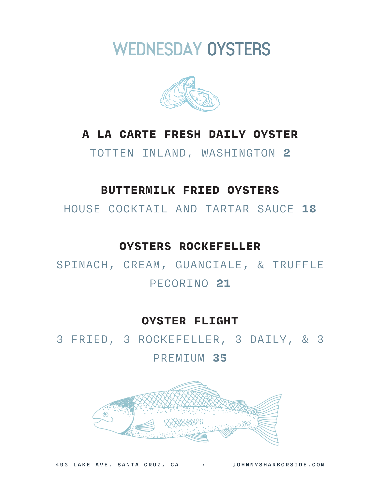 Wednesday Oysters