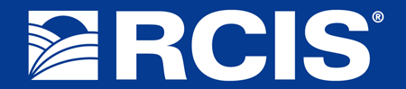 RCIS logo with blue wave design and bold white text