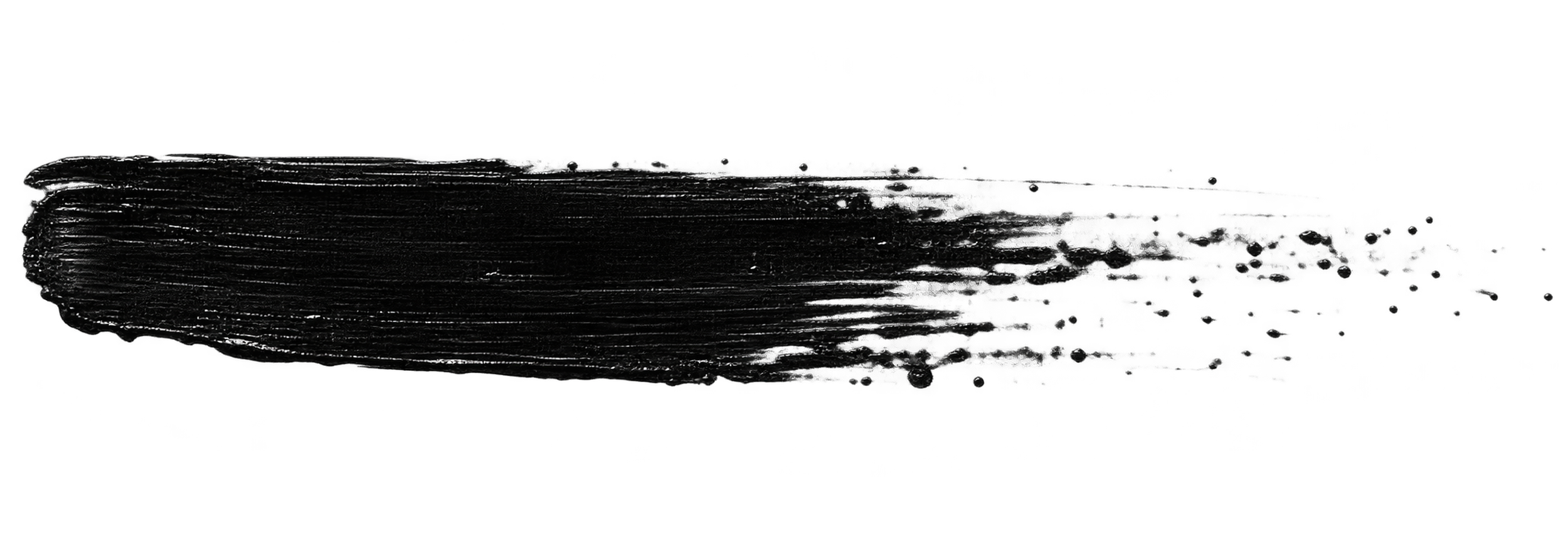 Black streak resembling a brushstroke on a black background