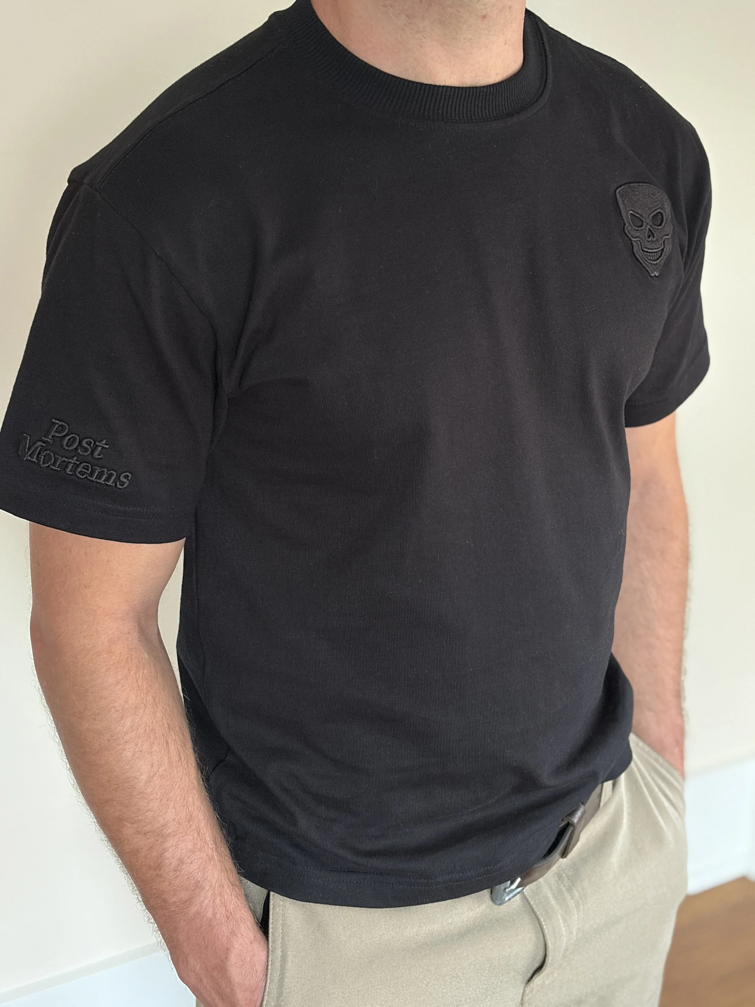 Post Mortems Embroidered Men's T-Shirt