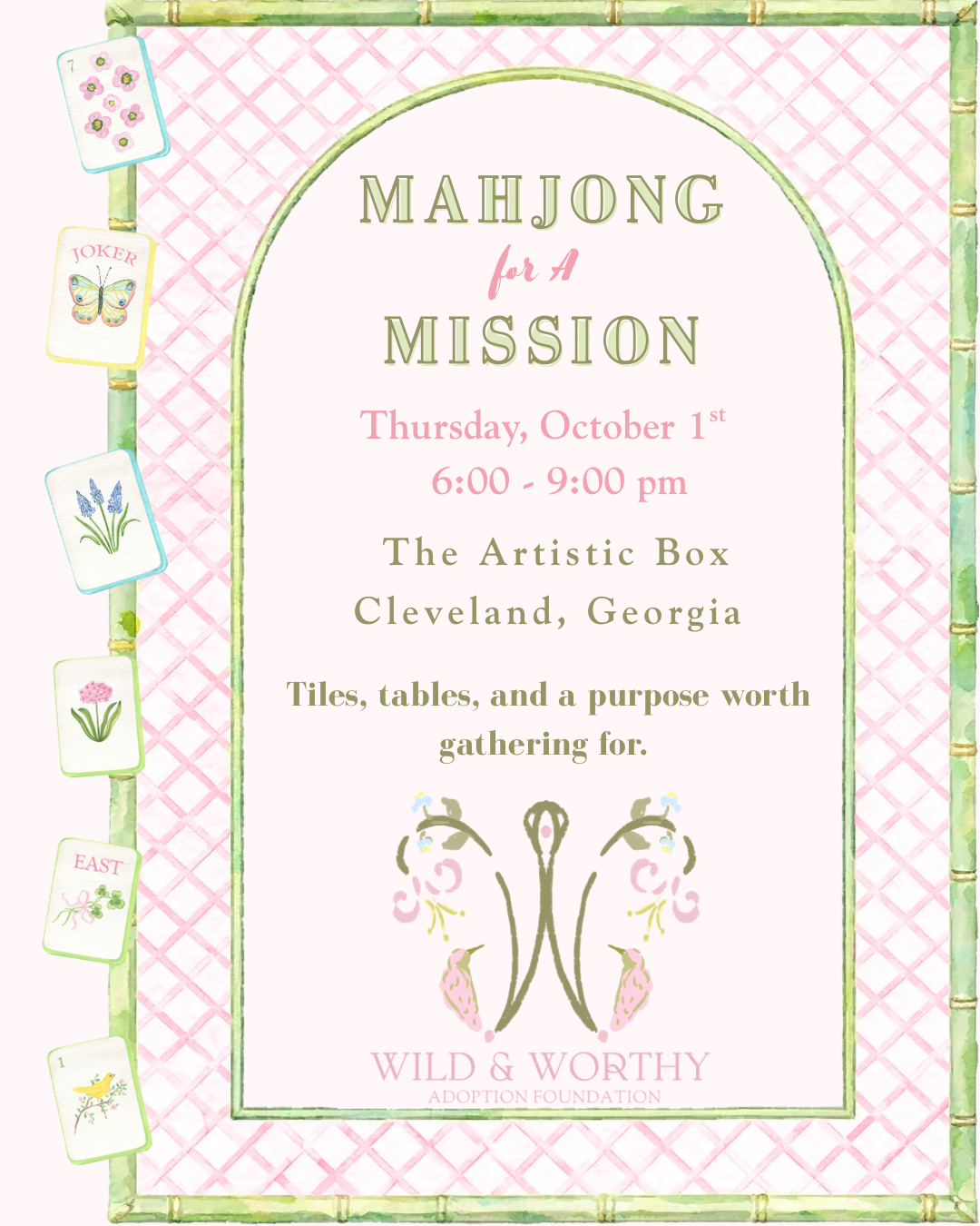 Wild & Worthy Mahjong for A Mission