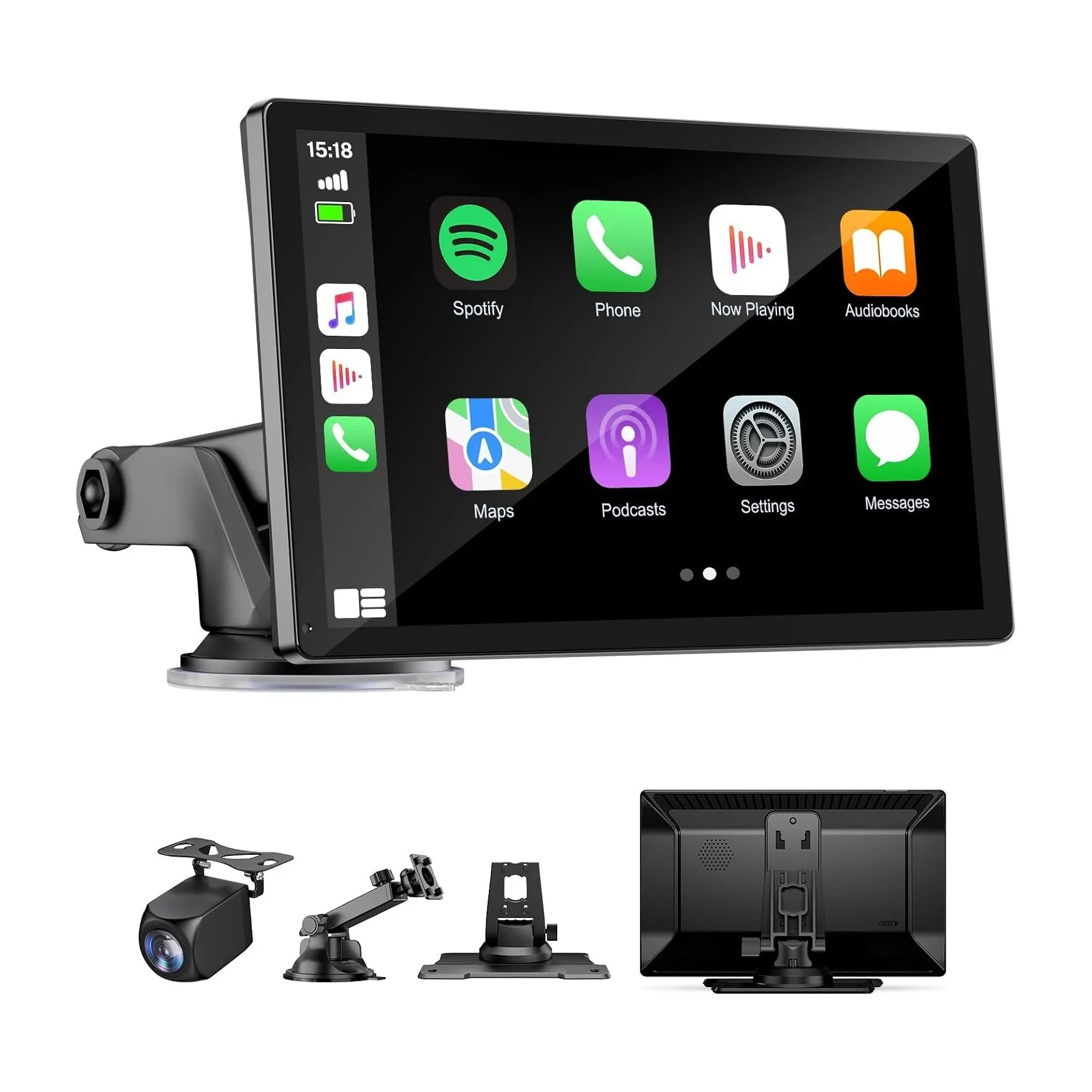 9" Wireless Apple Carplay Screen for Car with OTA Update, Backup Camera