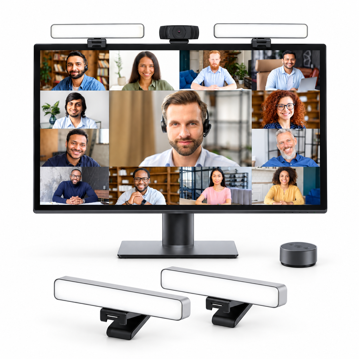 HumanCentric HighBeam Pro Dual Video Conference Lighting Kit