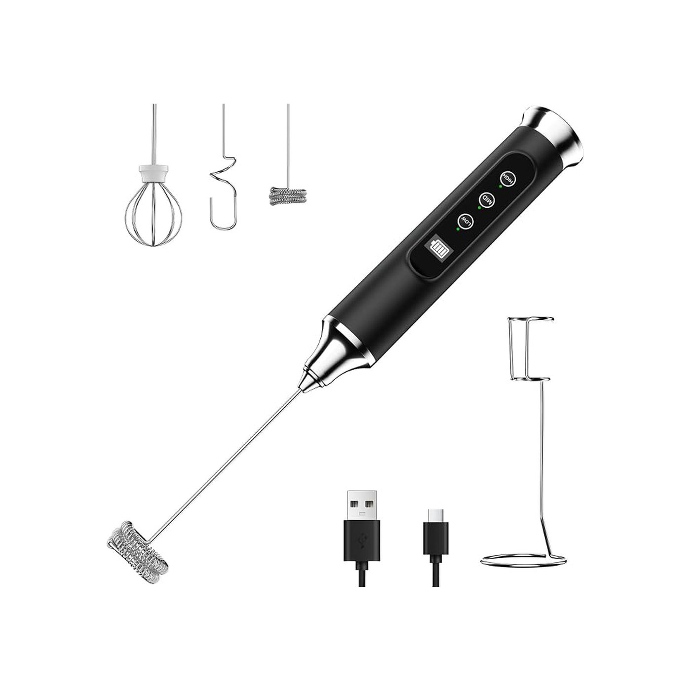 YUSWKO Rechargeable Milk Frother Wand