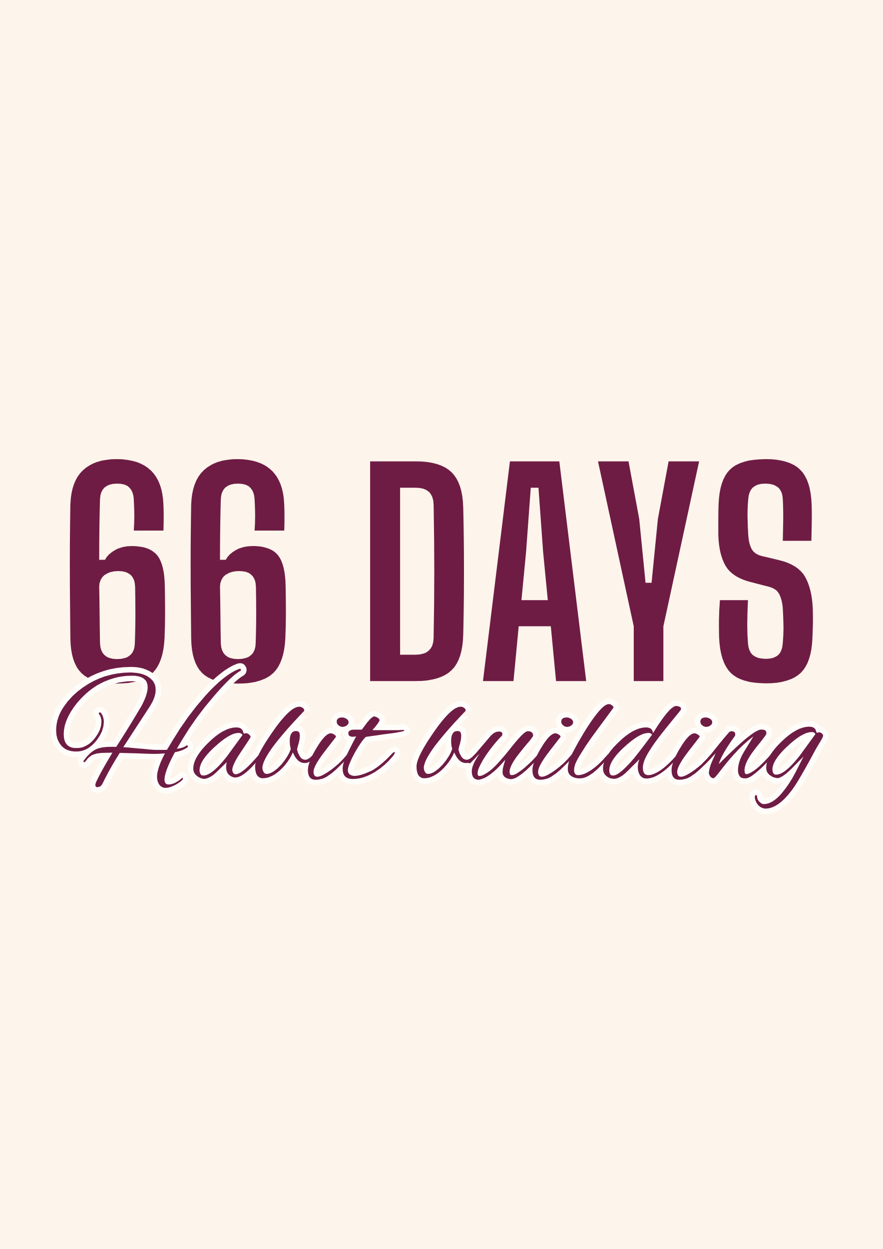 66 Day Habit Builder