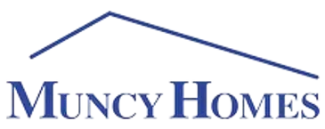 Logo for Money Homes with a house roof above the text