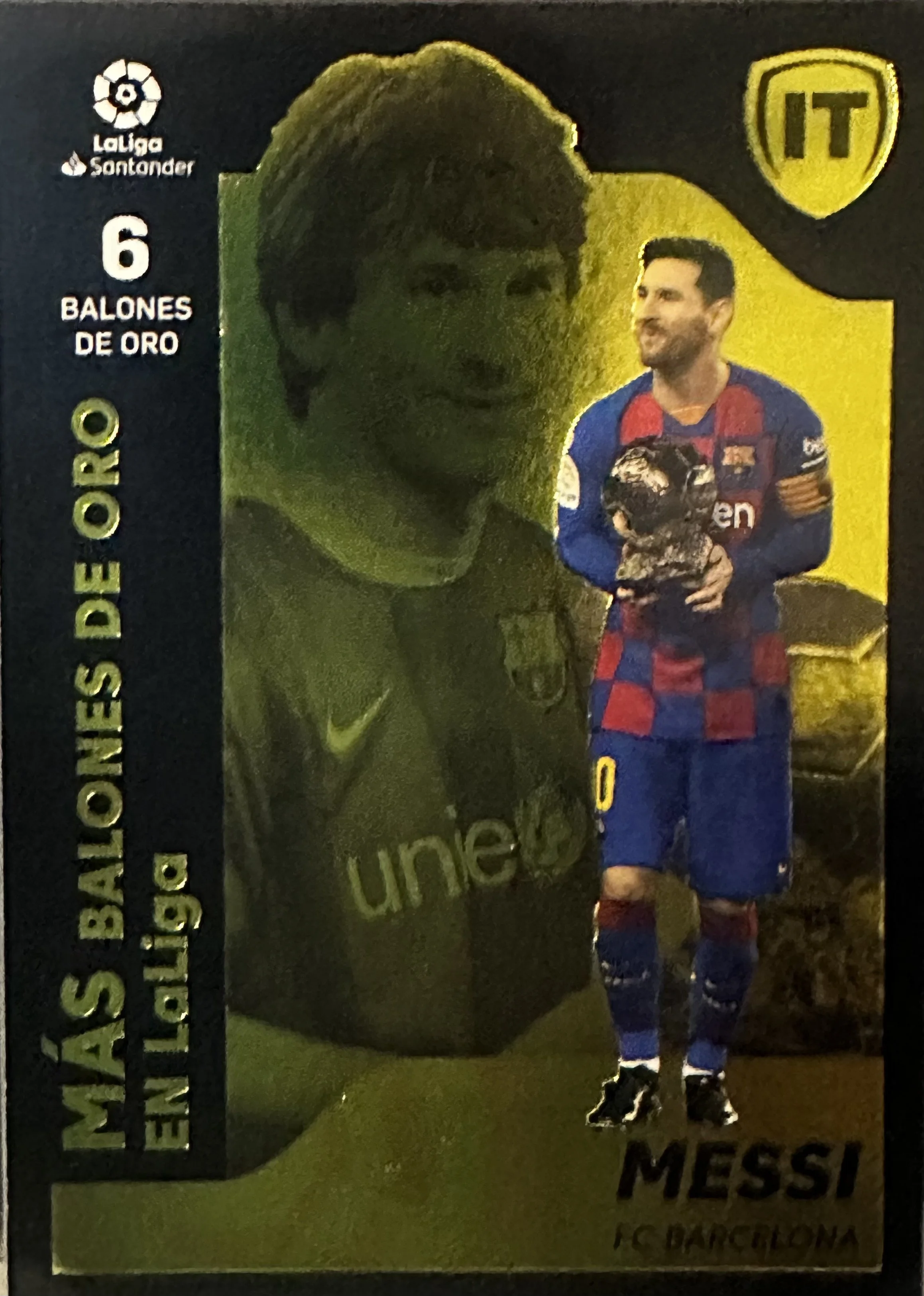 Lionel Messi FC Barcelona collectible soccer card from the featured collection.