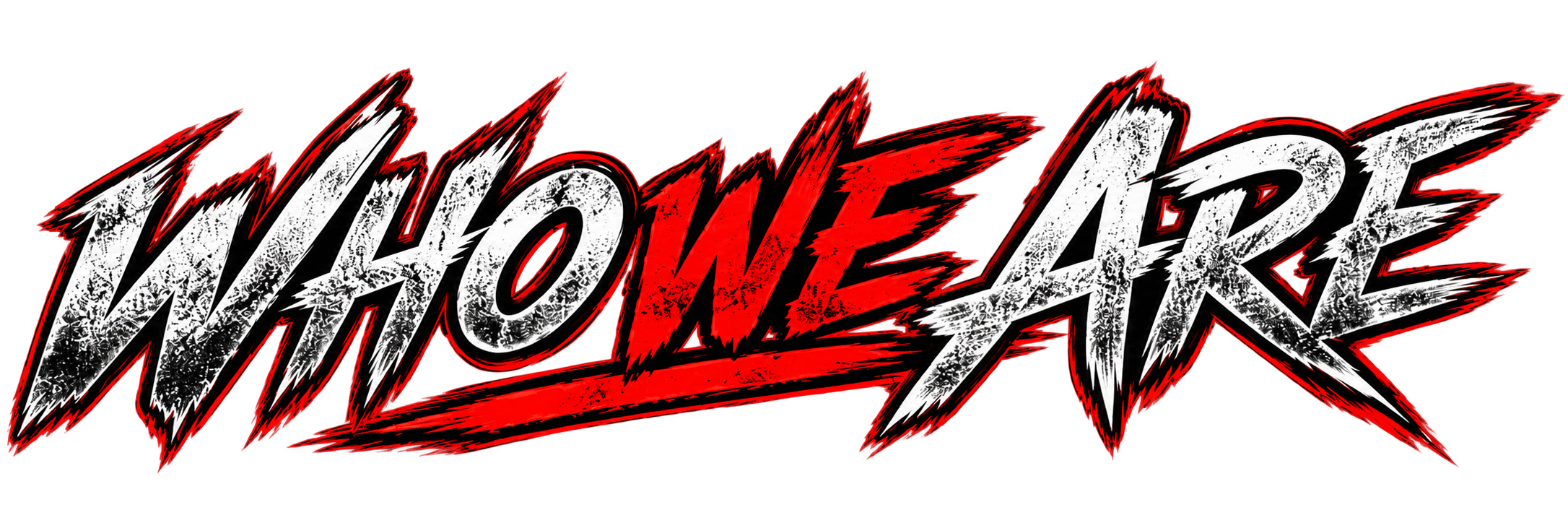 Distressed red, white and black collector graphic.