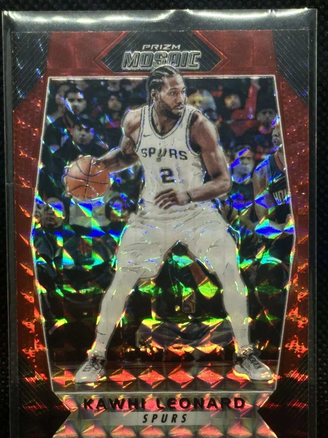 Kawhi Leonard — 2017-18 Panini Prizm Mosaic #15 Red