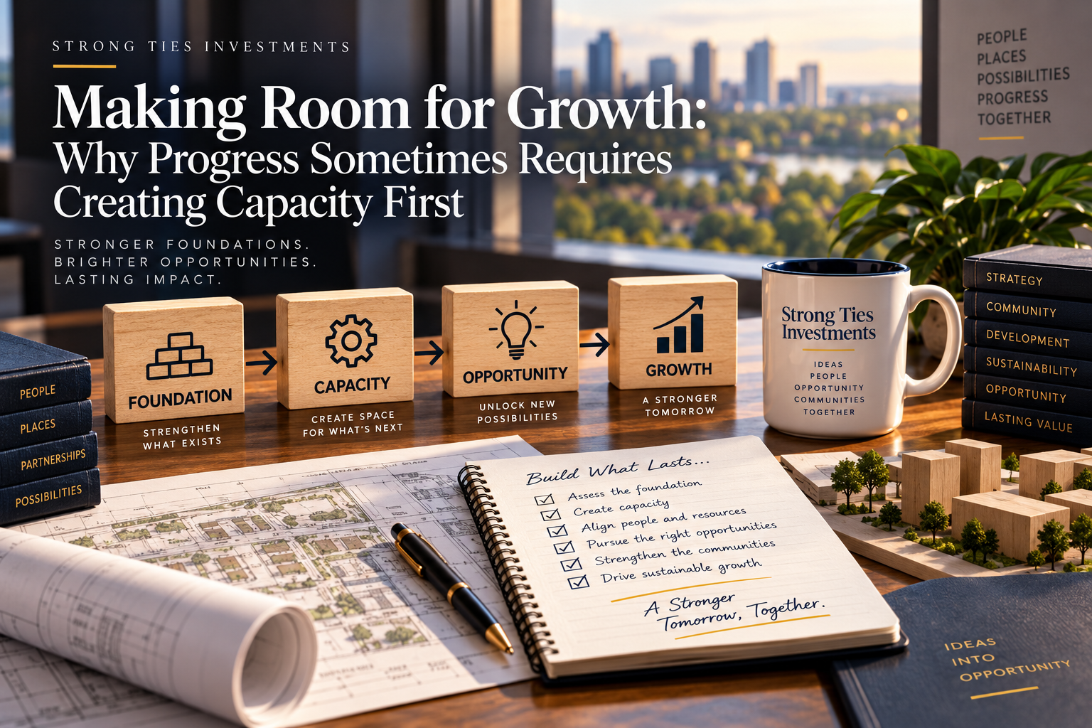 Making Room for Growth:  Why Progress Sometimes Require Creating Capacity First