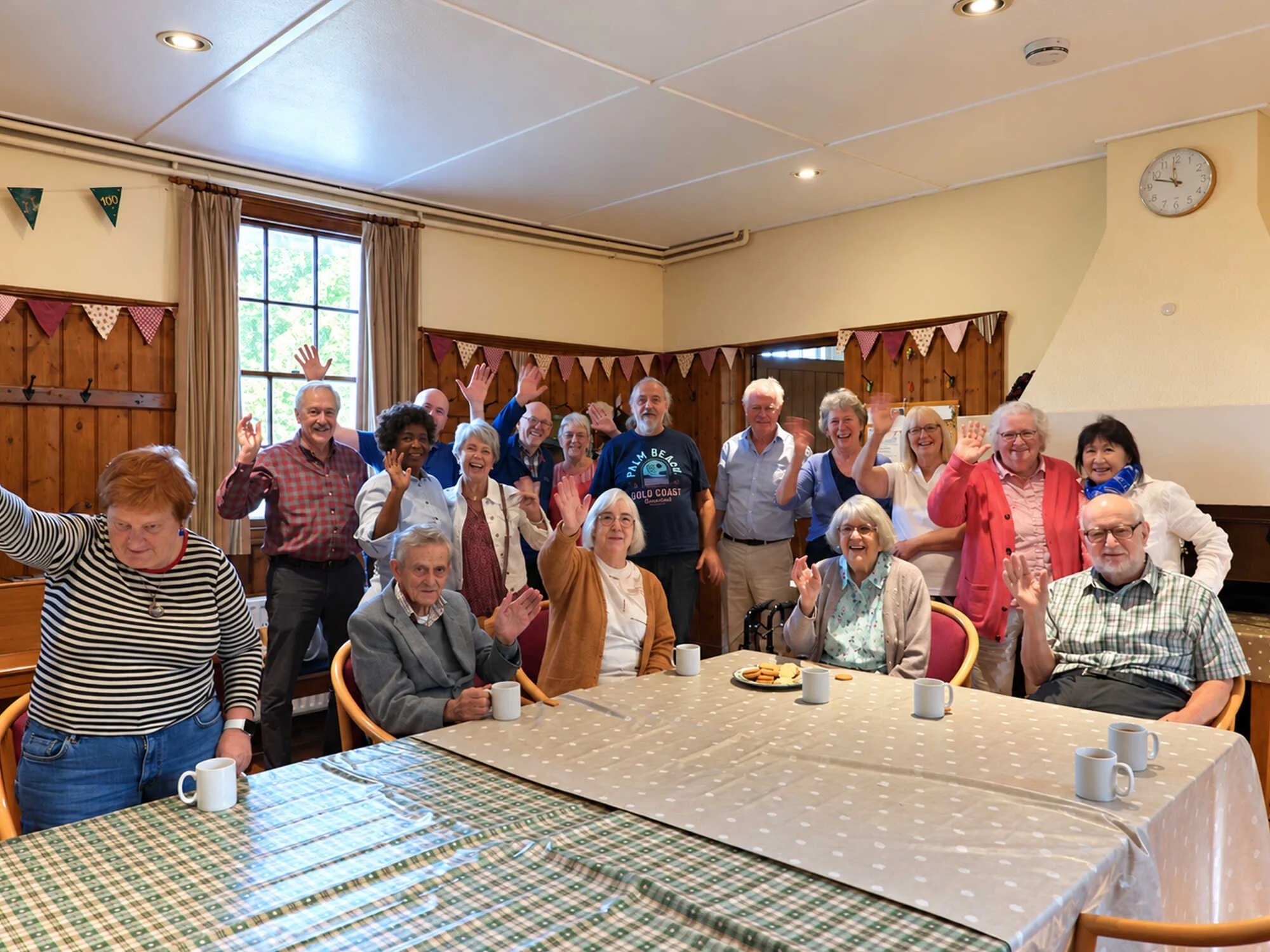 Members of Emmanuel Fellowship gathered together for fellowship