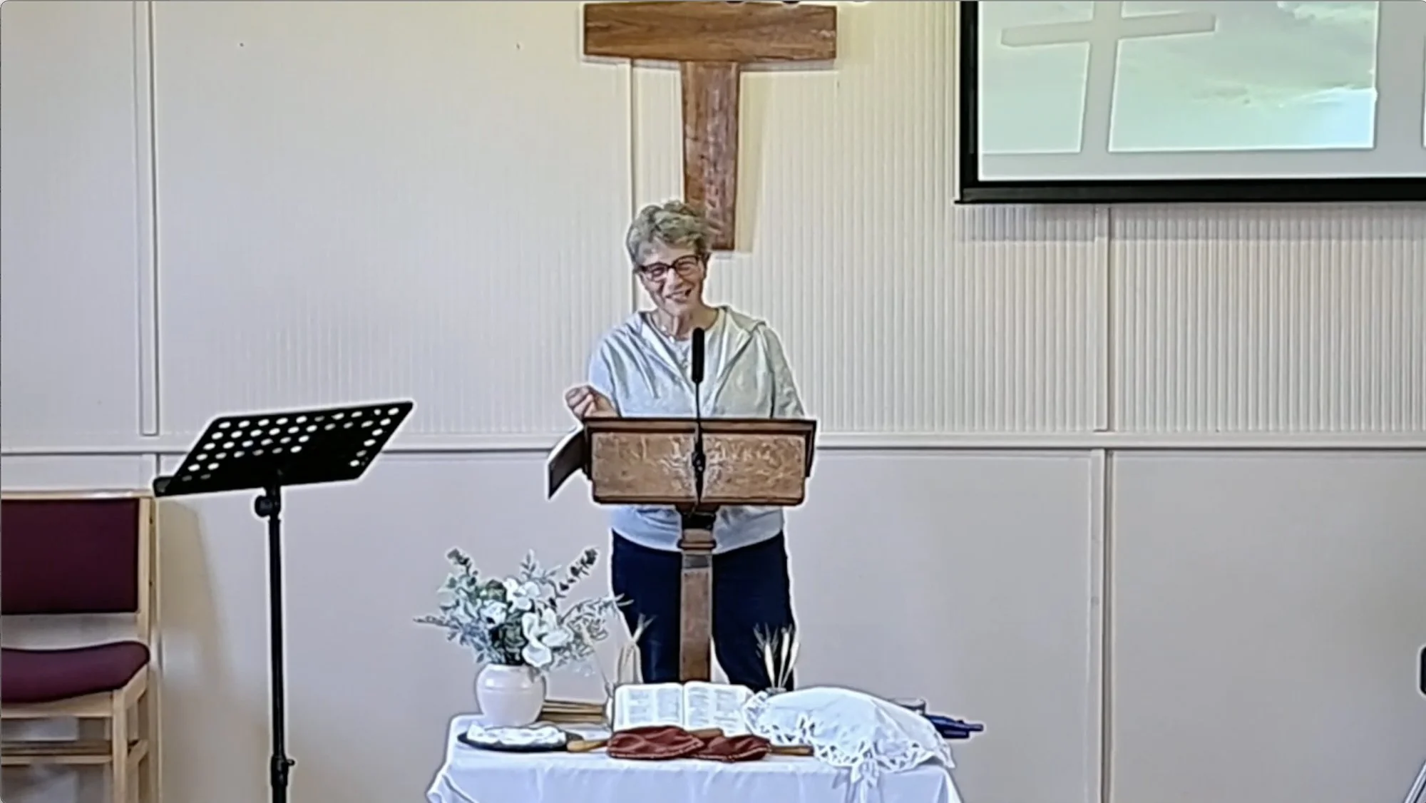 Ali Isherwood-Crook at Emmanuel Fellowship Church.