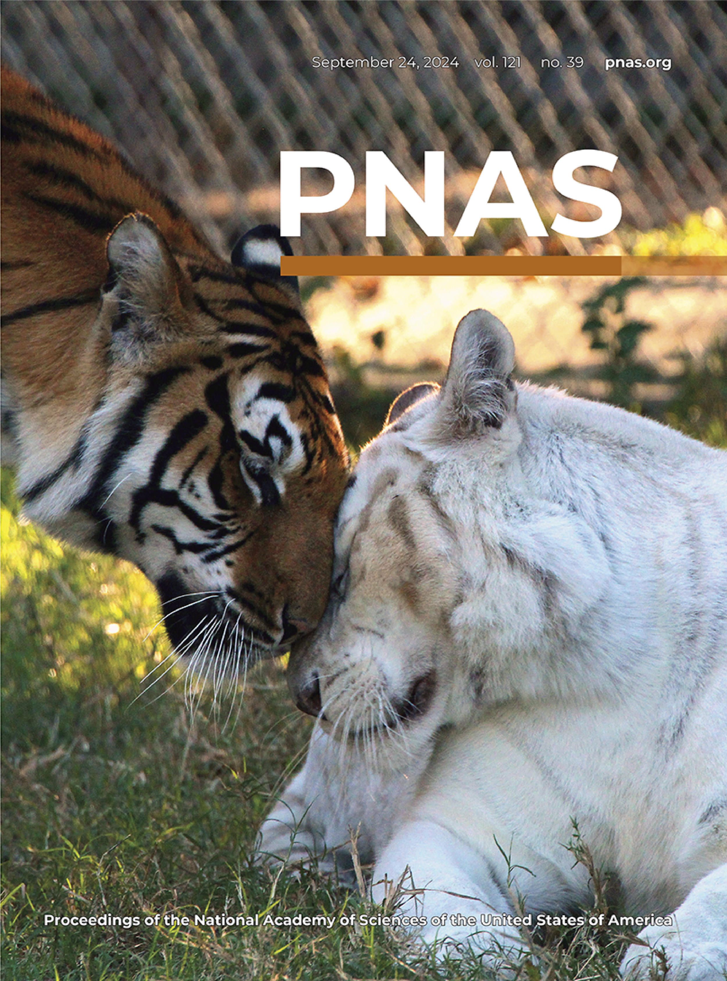 PNAS September 2024 cover, issue featuring "Language sentiment predictions changes in depressive symptoms"