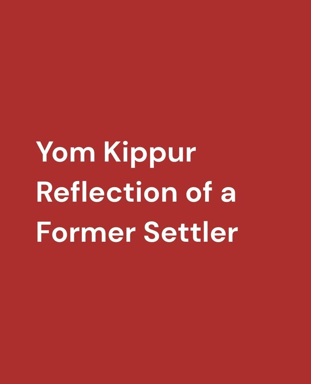 Yom Kippur