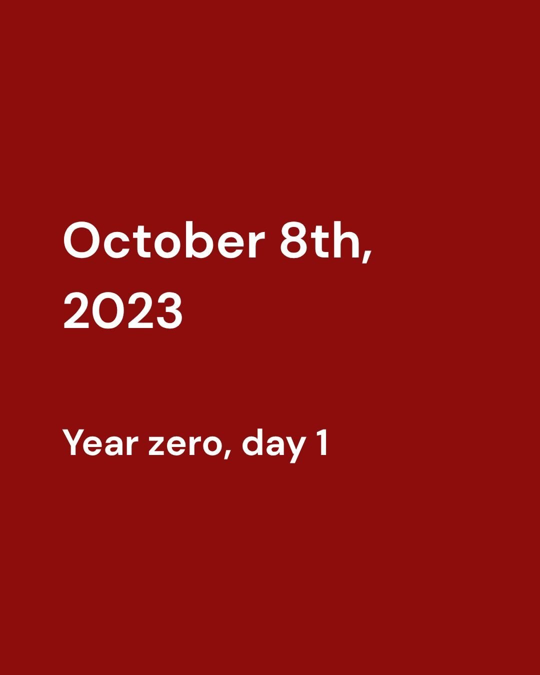October 8th, 2023. Year zero, day 1. For the full piece and deeper analysis of how this runs institutionally and personally, comment LINK or see link in bio.
