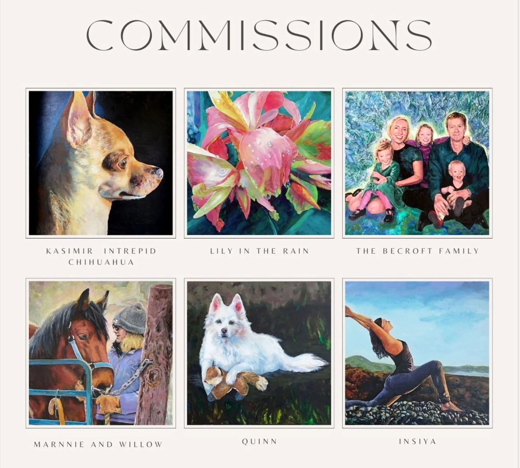 Six Comissioned Paintings , Group, Canada , acrylic landscape., Painted by Carole Finn
