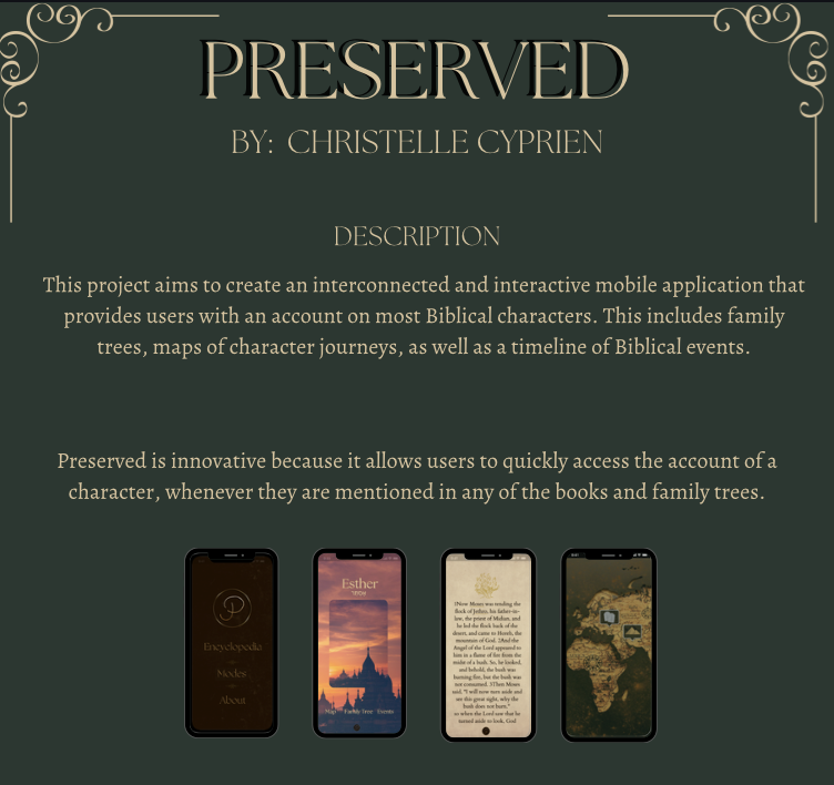 Student Innovation Project: Preserved