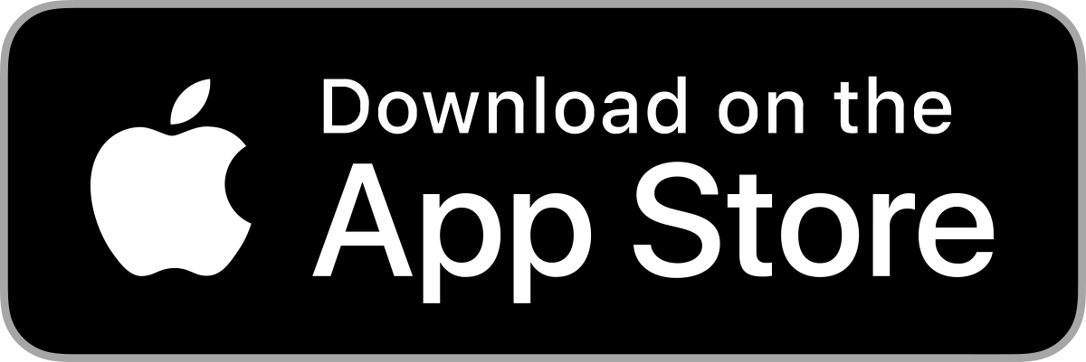 Black rectangular button with rounded corners, displaying the Apple logo and the words 'Download on the App Store' in white text.