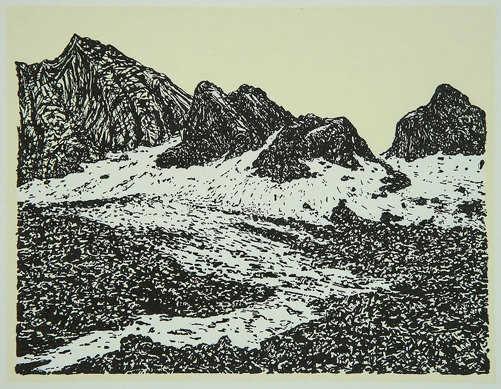 Wind River High Country Diptych (left side)