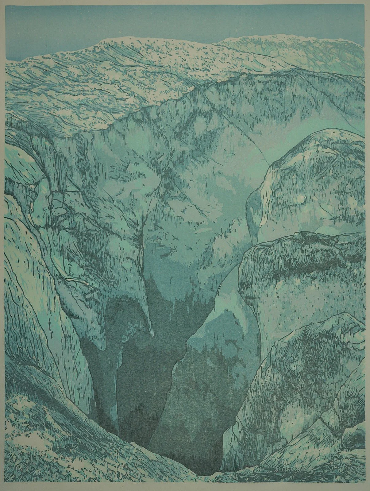 Moulin on Turner Glacier