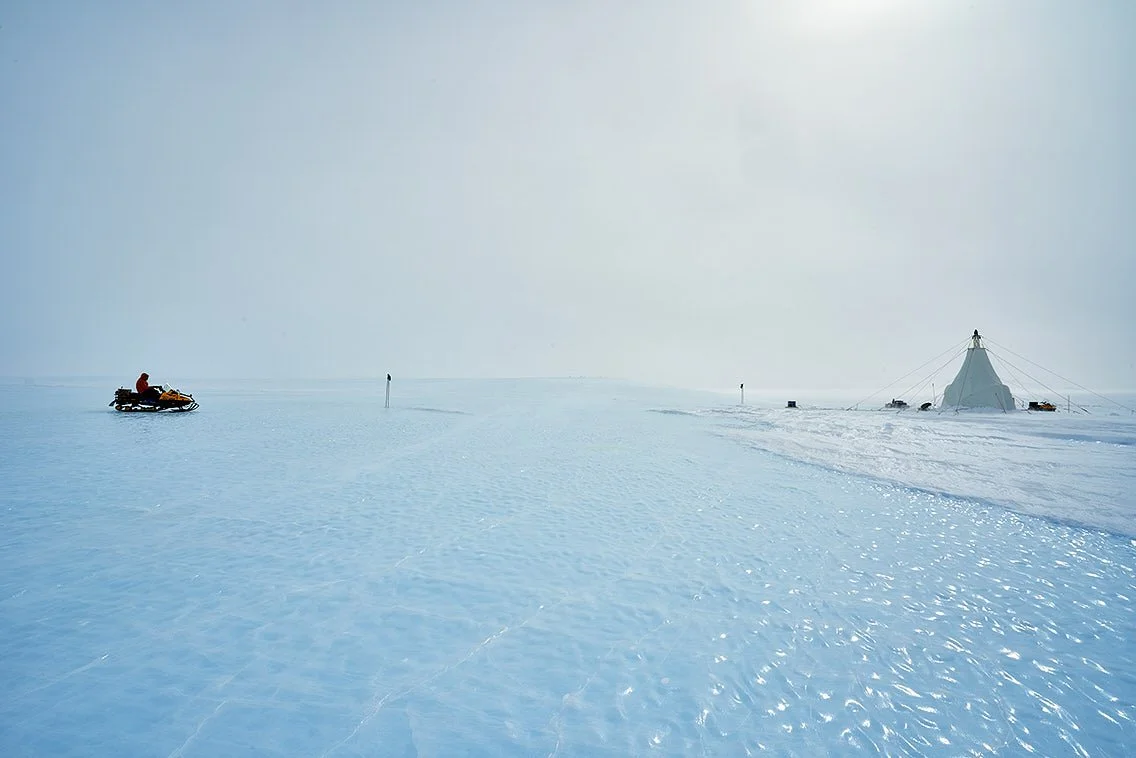 Allan Hills Blue Ice Area and ice coring tent.