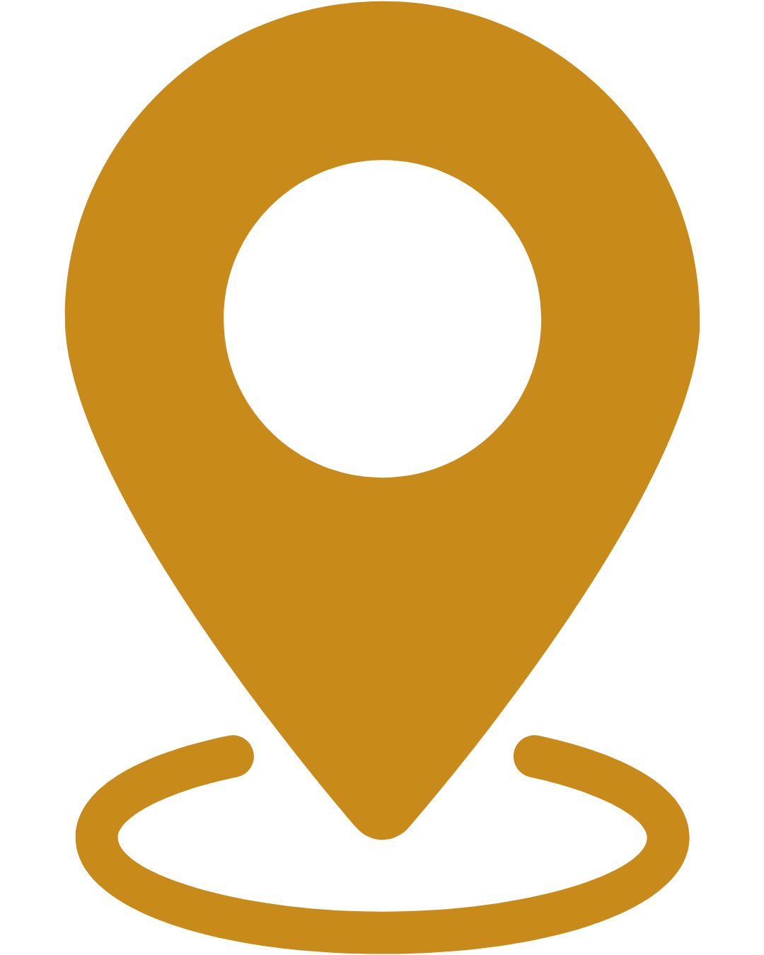 Gold location pin icon.