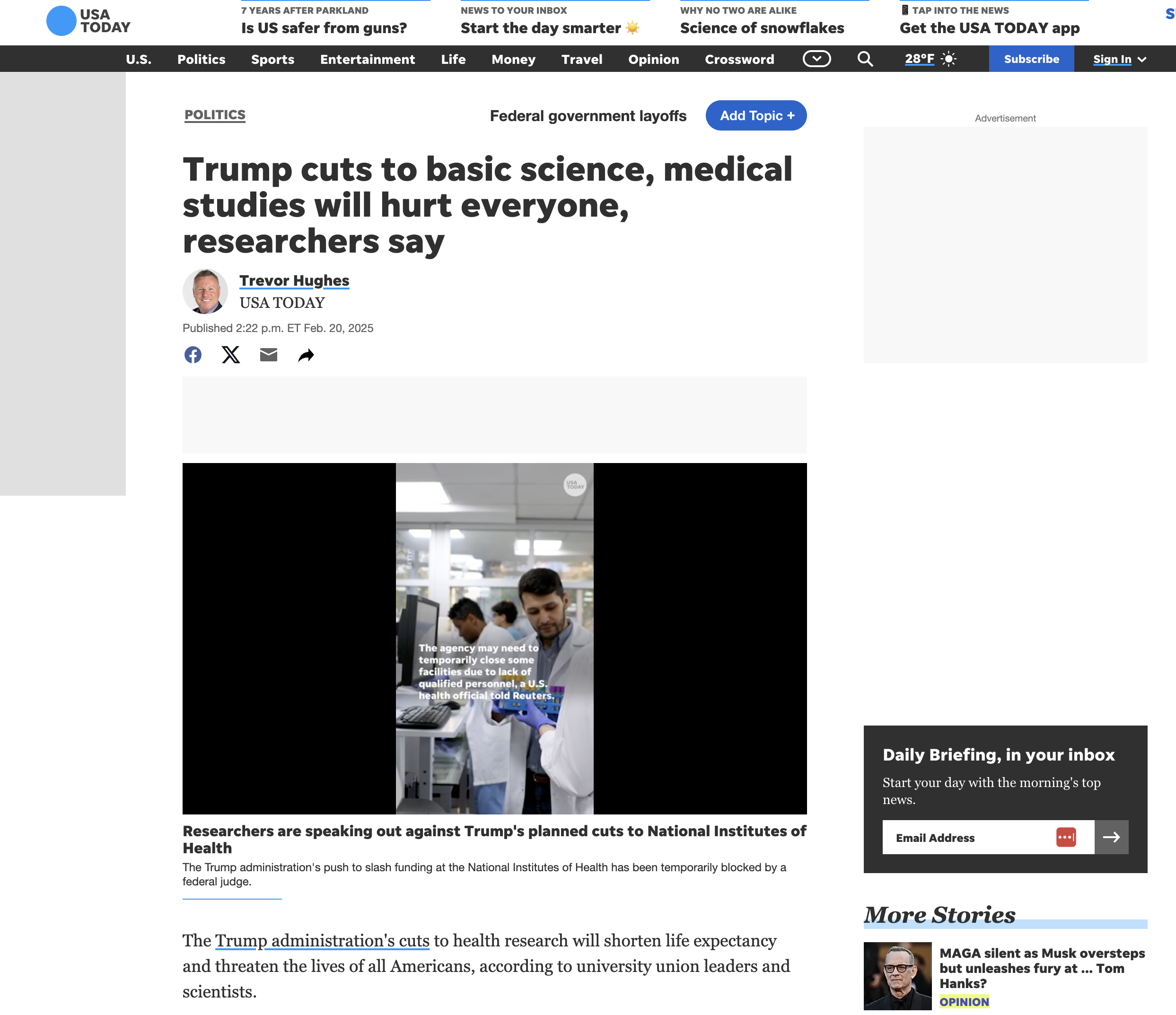Trump cuts to basic science, medical studies will hurt everyone, researchers say