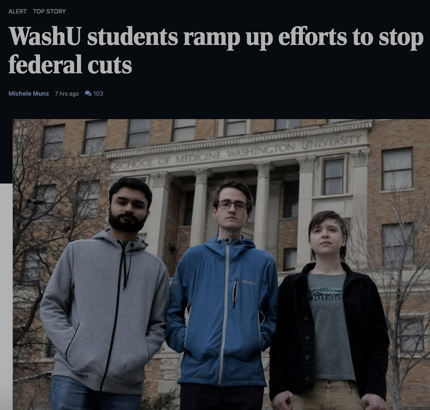WashU students ramp up efforts to stop federal cuts