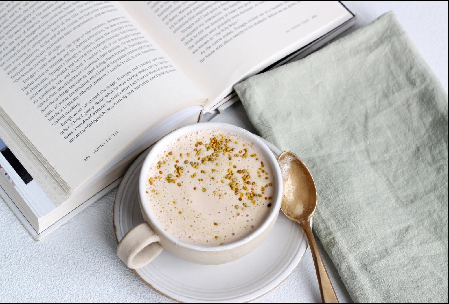 Afternoon Herbal Latte Recipe, Styling, and Filming
