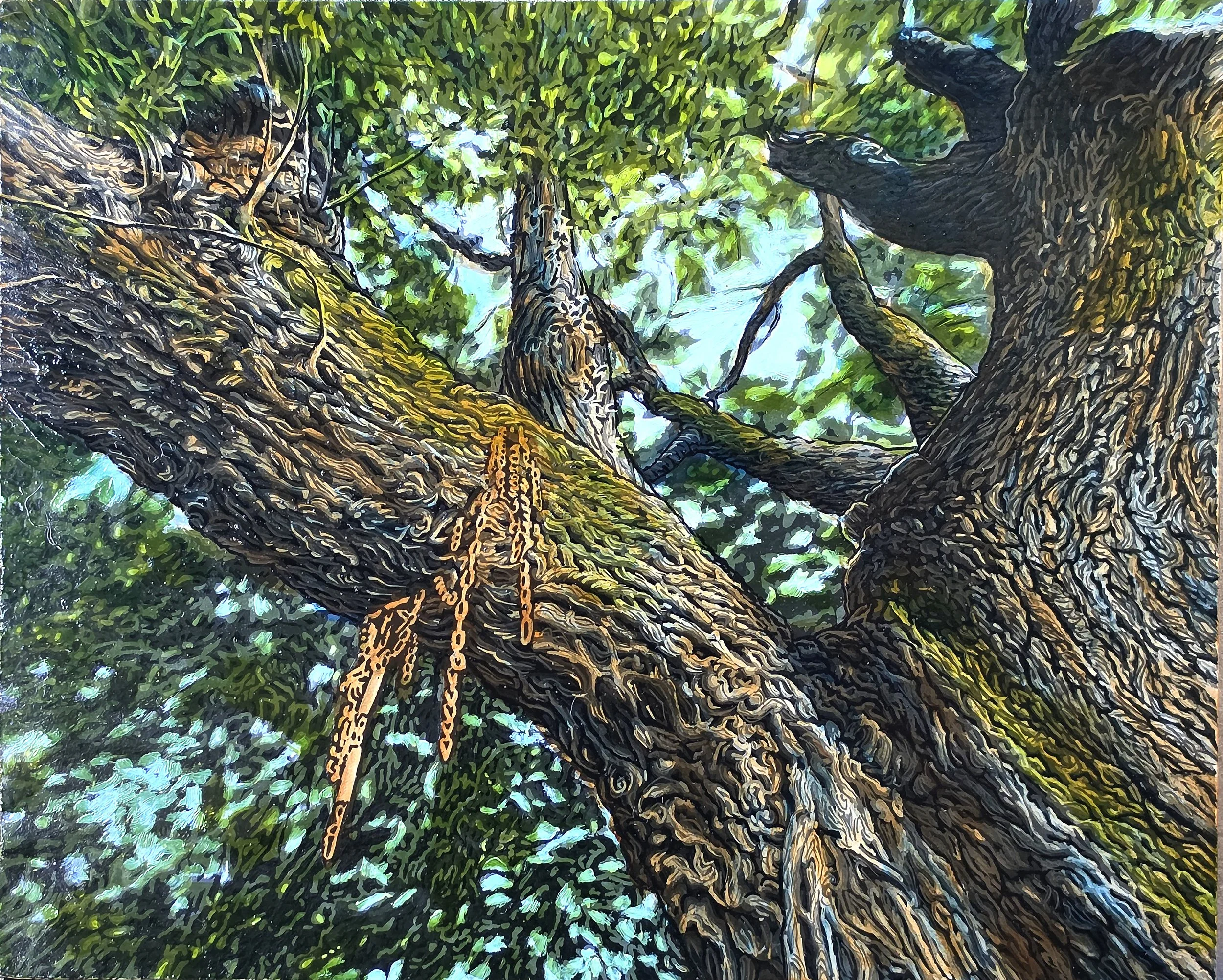 Long Before and Long After. Oil and Acrylic on Panel. 8"x10". $400