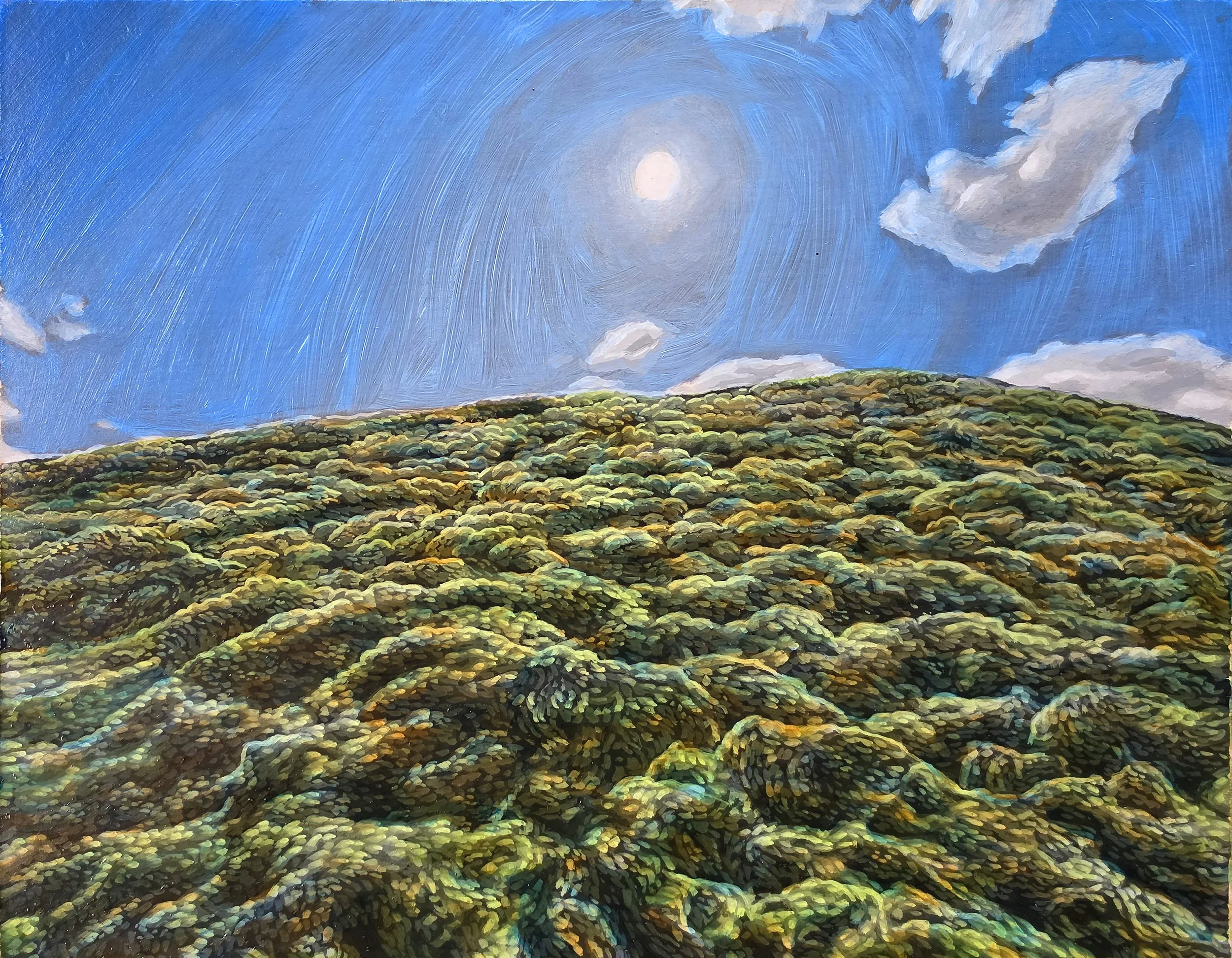 Lava Field. Oil and Acrylic on Panel. 8"x10". $400