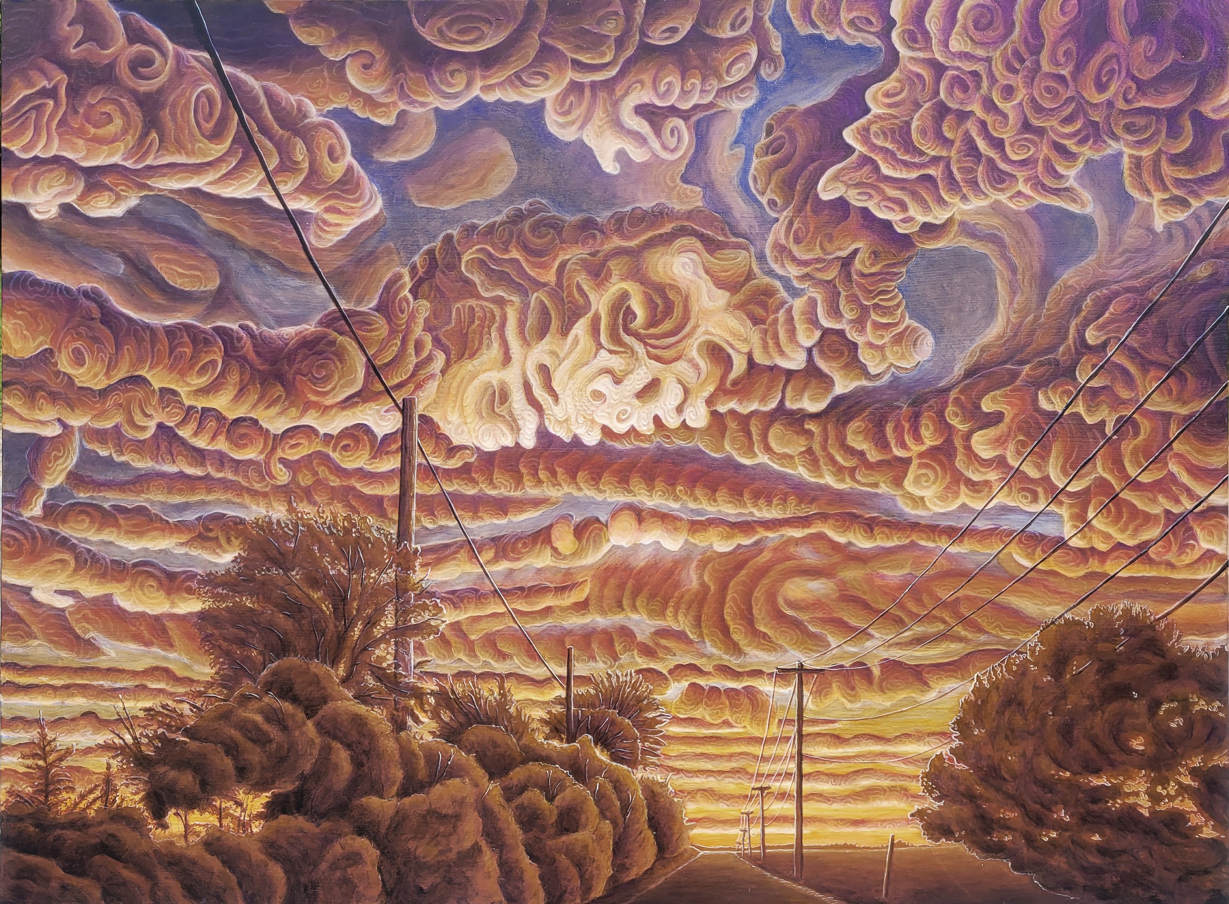 Parkgate. Oil and Acrylic on Panel. 30"x40". $5000