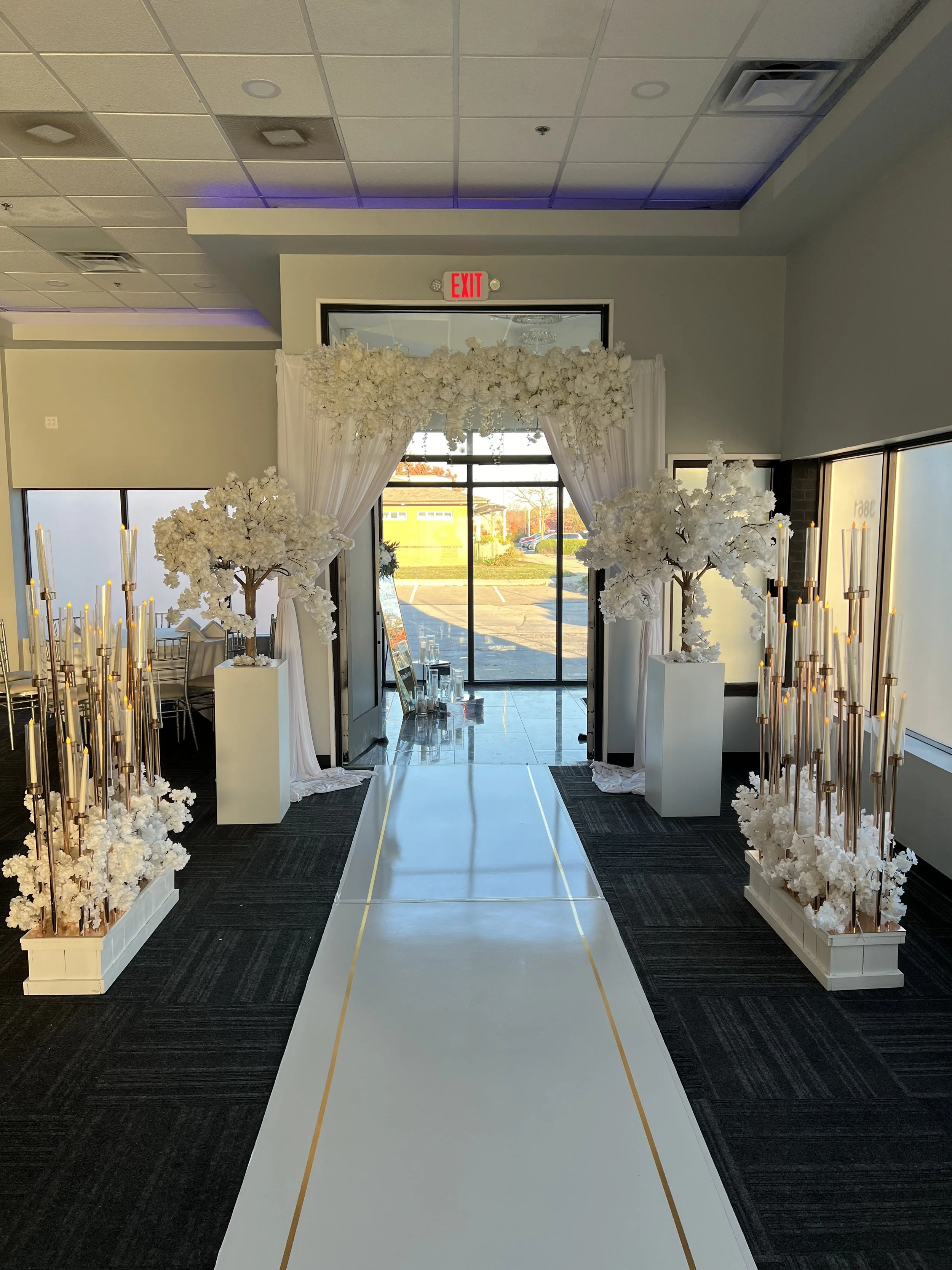 Entry Decor at Mill Run Event Center