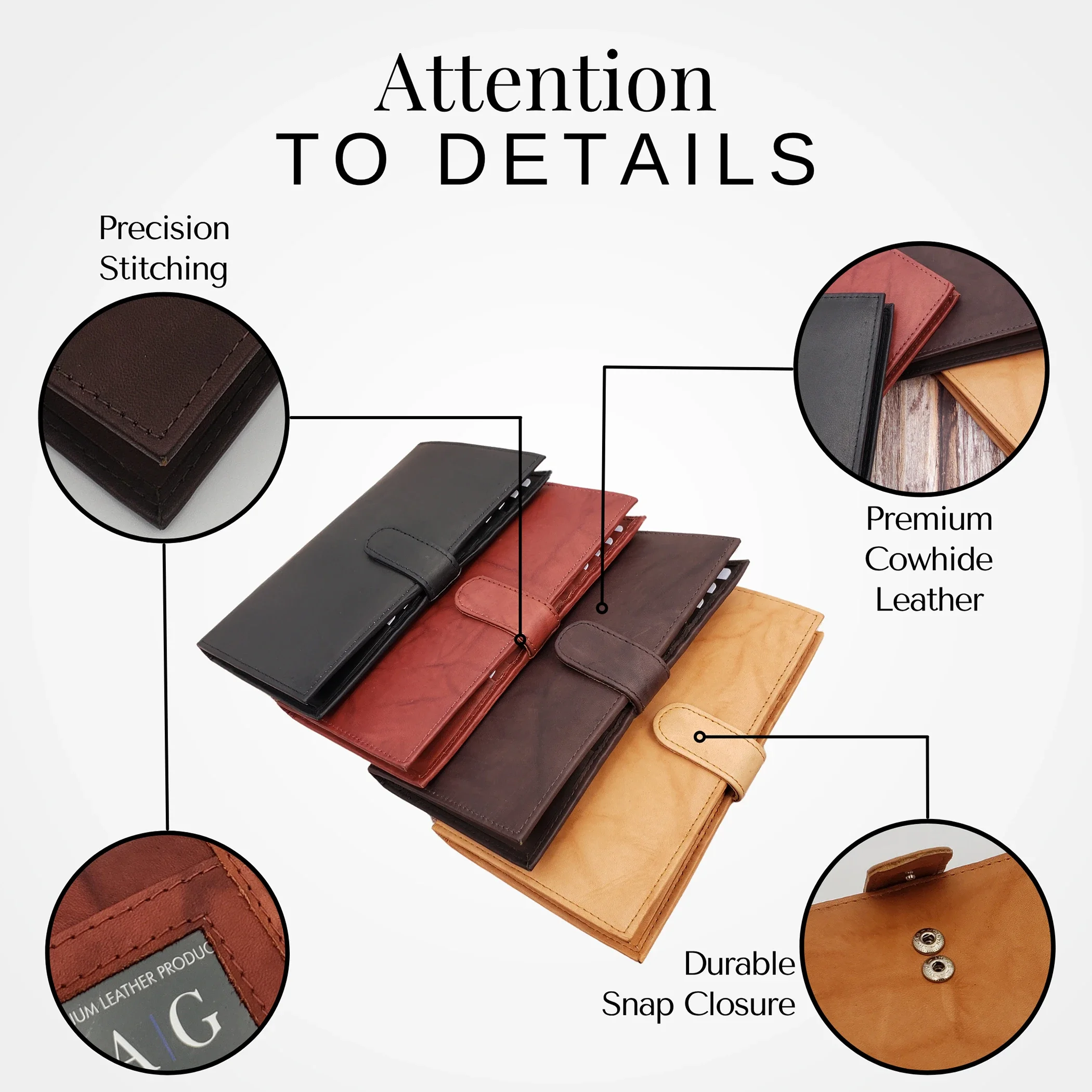 Stitching, leather, hardware, and construction shown clearly.
