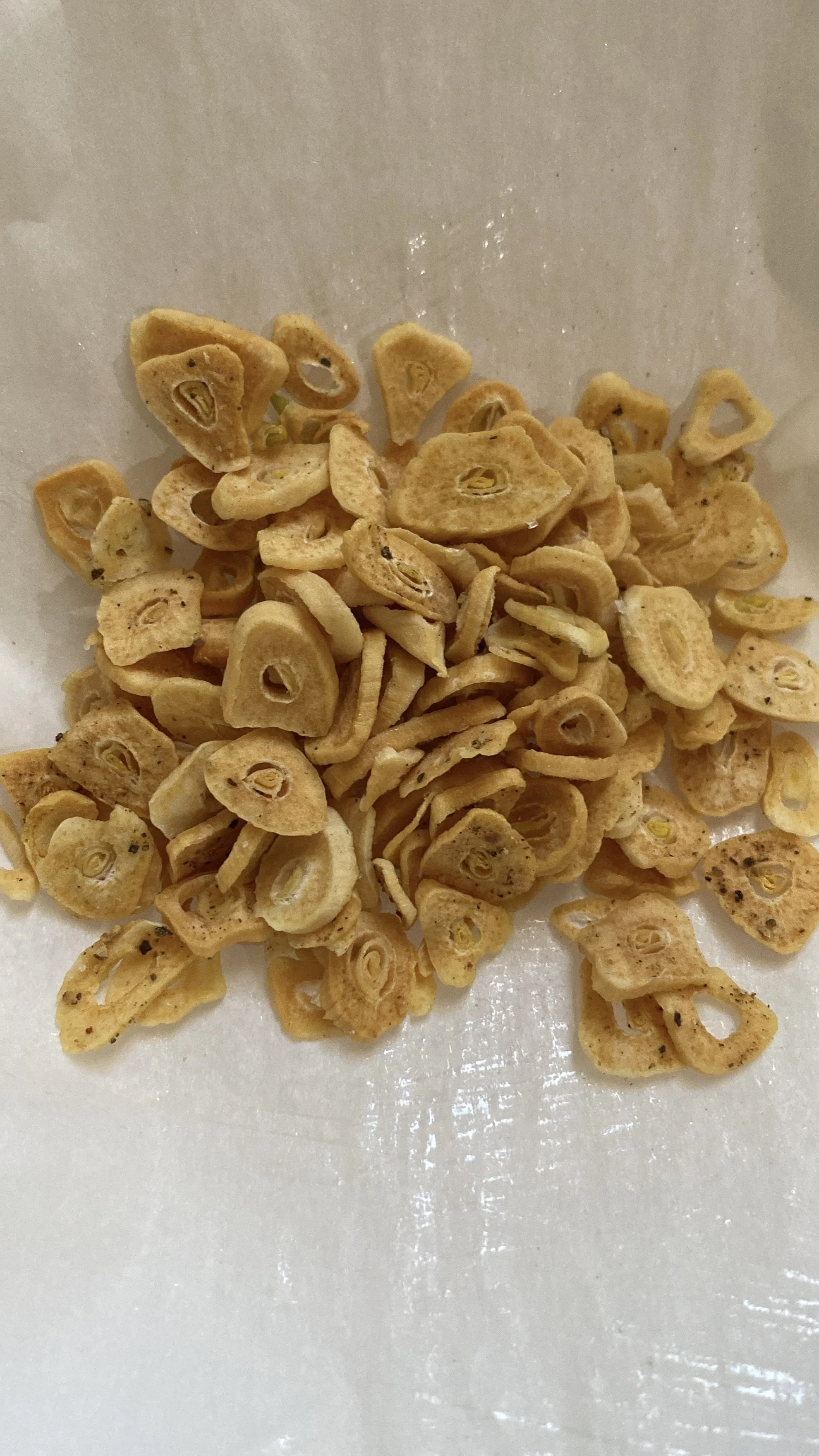 Sliced Garlic: 10 cloves
