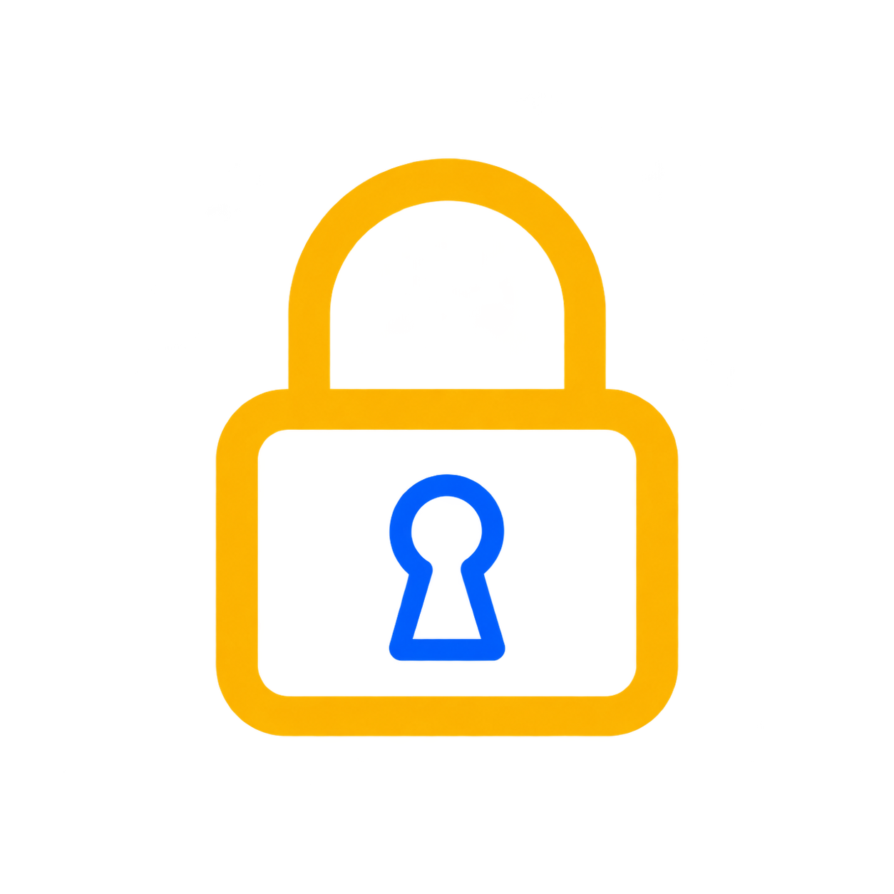 Padlock icon: protect your personal information when submitting service requests
