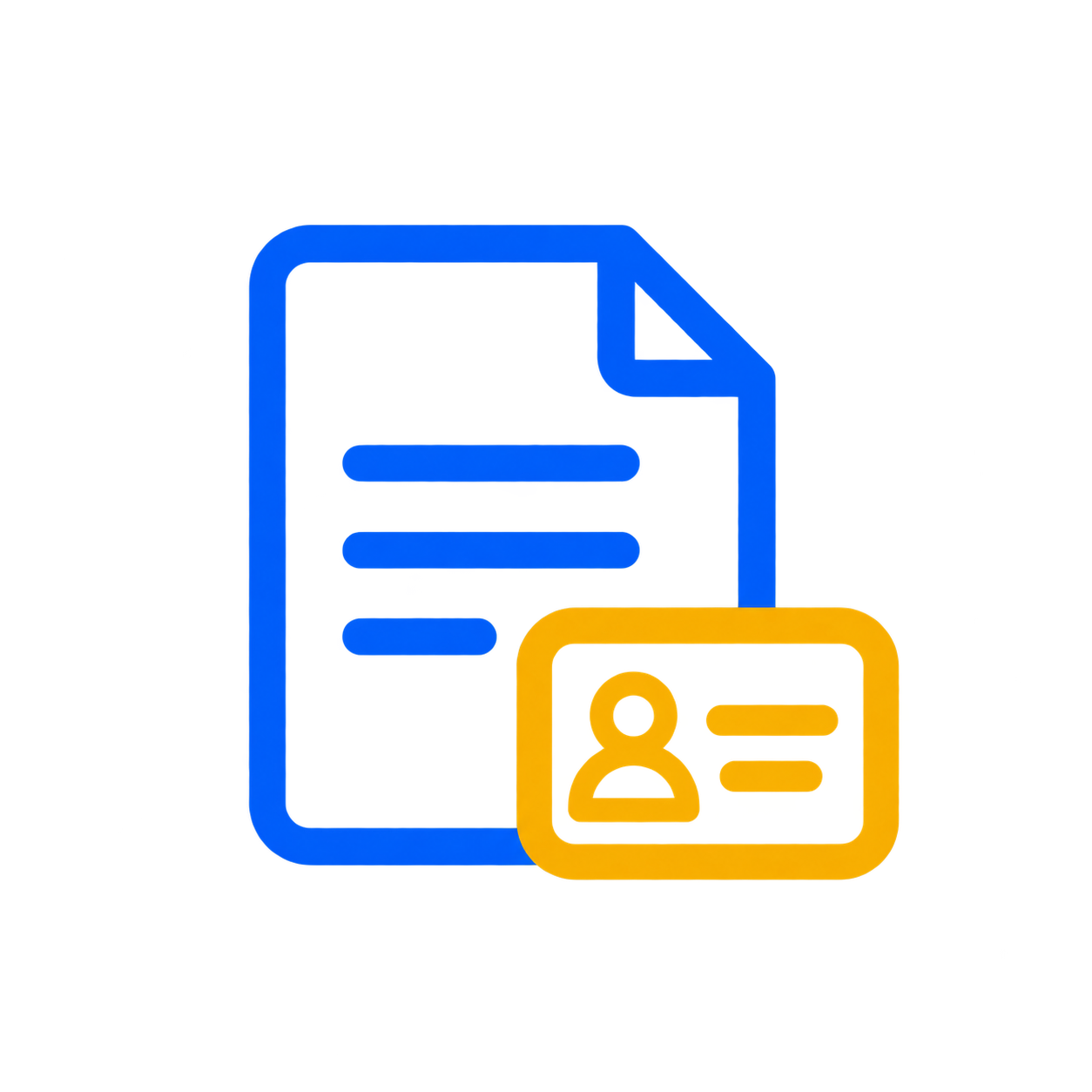 Icon for requesting insurance ID cards and policy documents