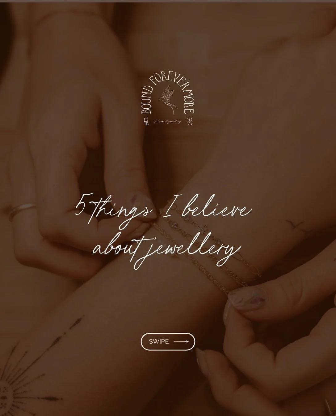 A few things I believe when it comes to permanent jewellery ✨💌