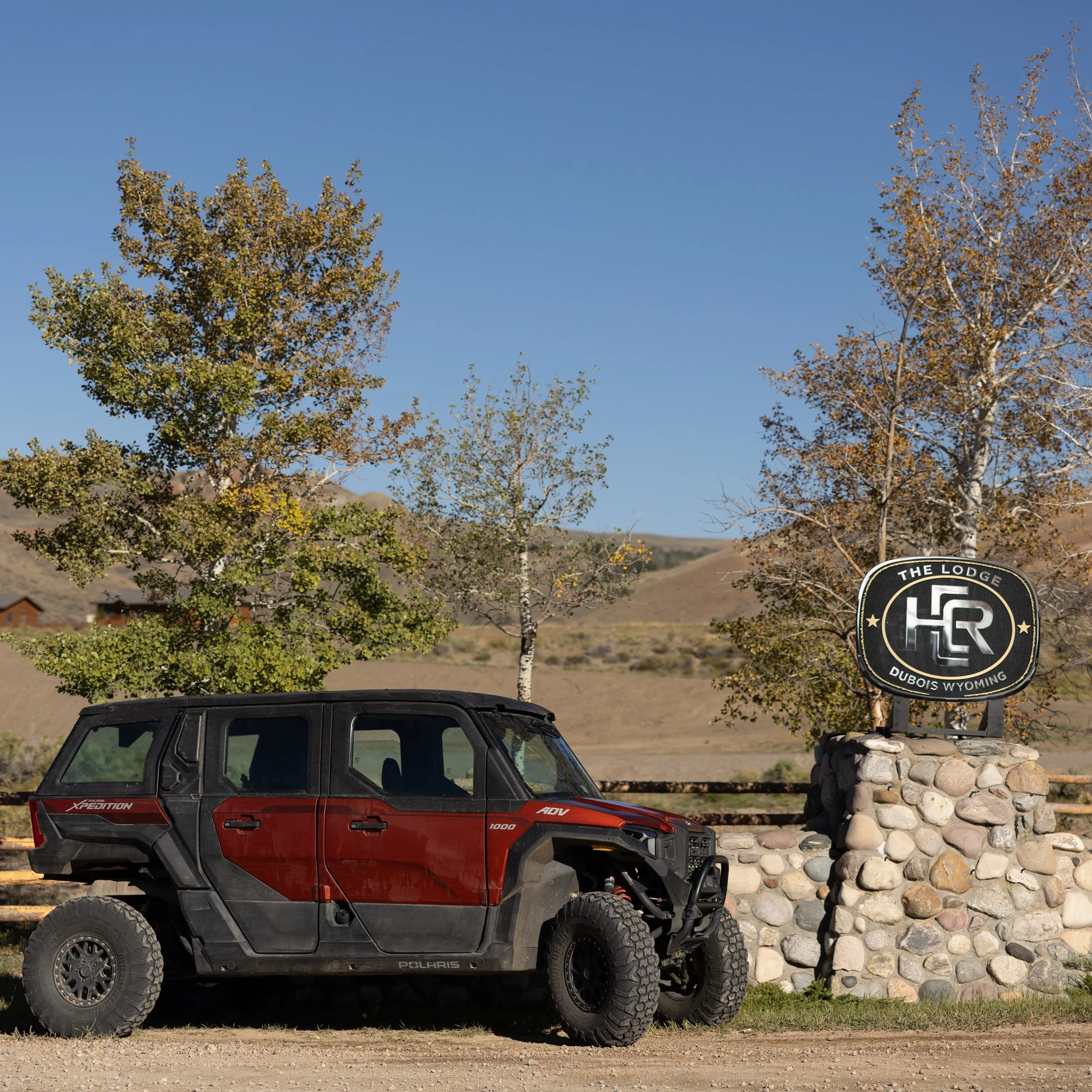 Luxury lodge and cabin rentals in Dubois, Wyoming. Dubois wedding and event venue rental. Polaris off-road vehicle adventures in Dubois, Wyoming.