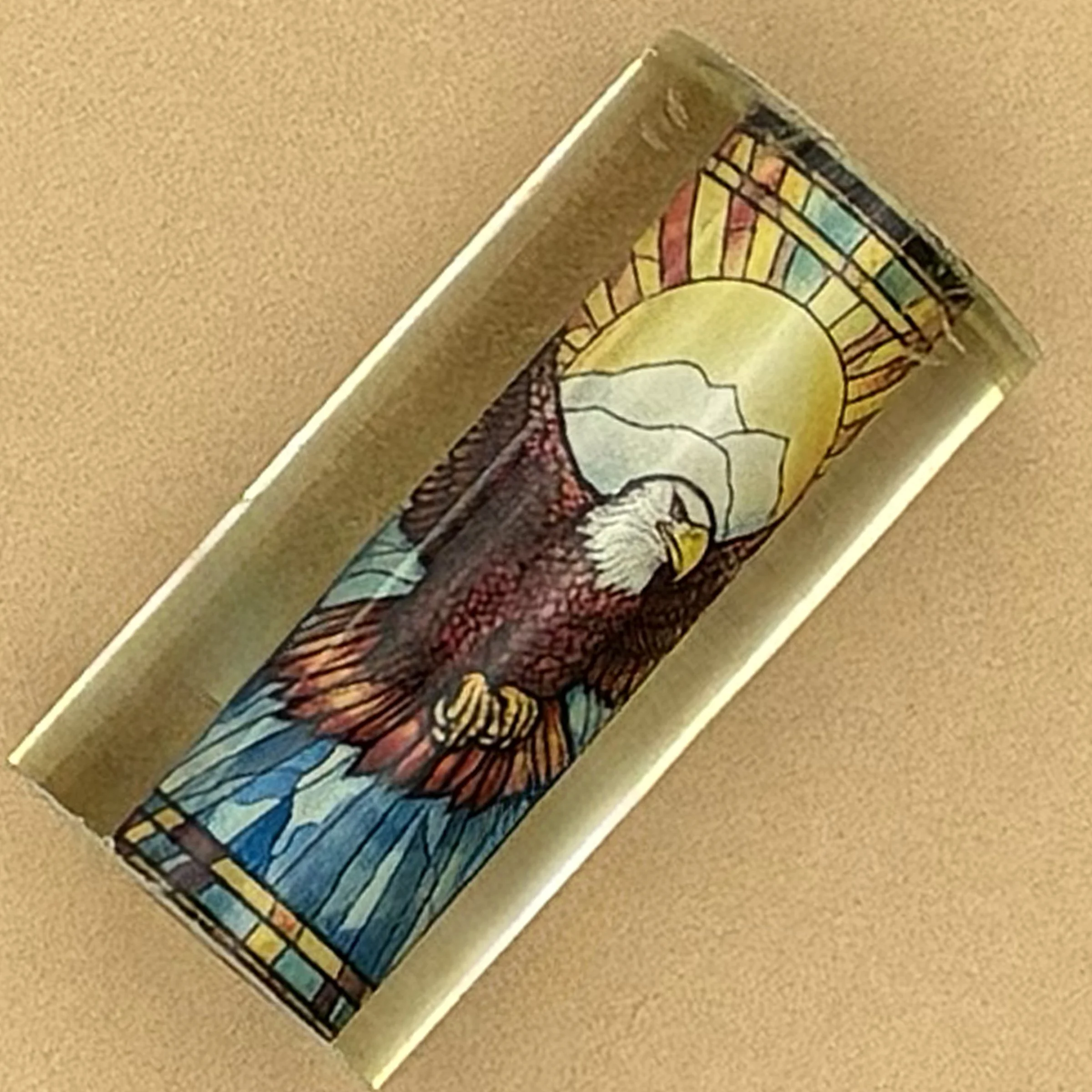 Summit of Freedom Pen Blank | Soaring Bald Eagle | Patriotic Resin Pen Blank | Americana Pen Turning Blank | Hand Cast Alumilite Blank