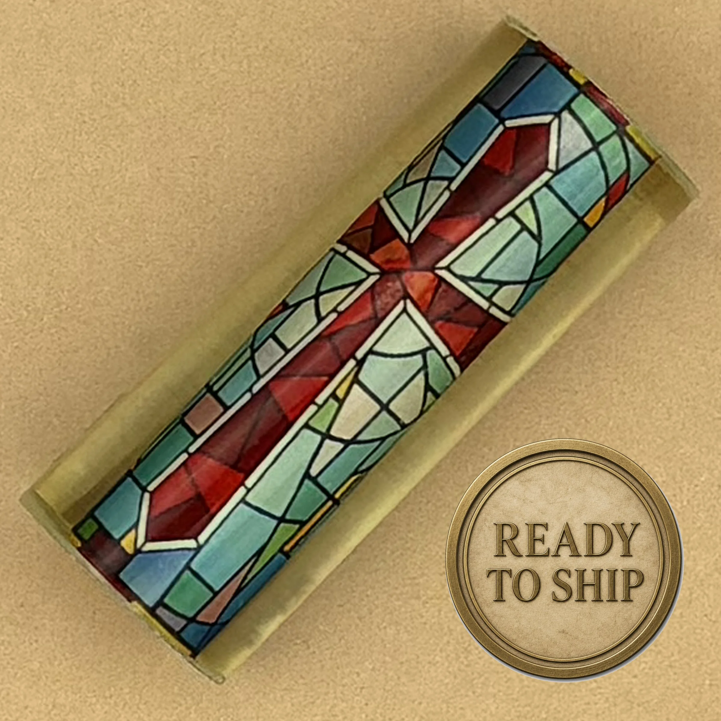 Ready To Ship - Stained Glass Cross Pen Blank For Sierra Click