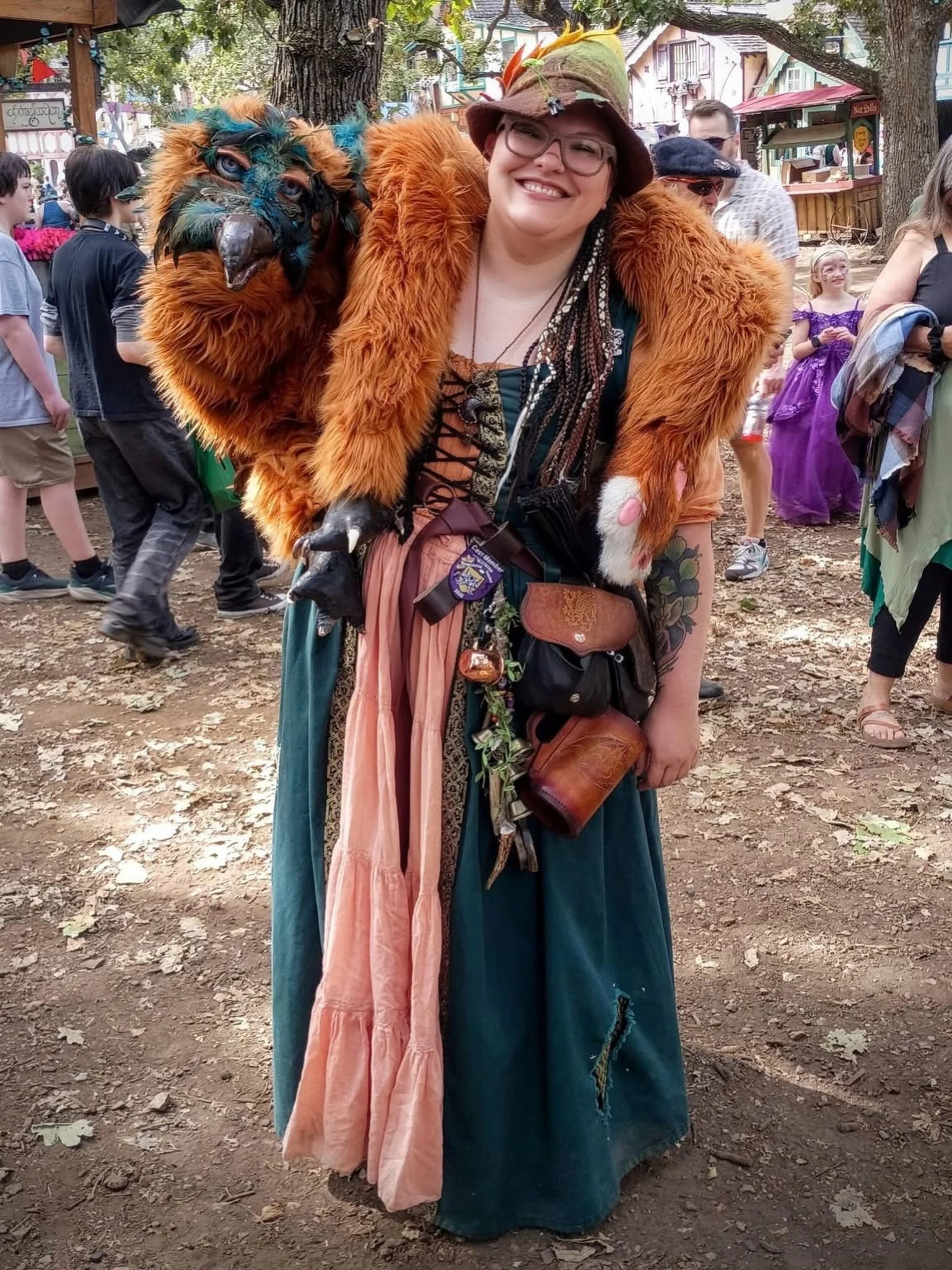 Somewhere along the way, I stopped carrying a gryphon and started carrying my best friend.

Finn and I have spent our days at the Minnesota Renaissance Festival wandering through the trees, collecting keys, chasing dreams, finding magic, and getting 