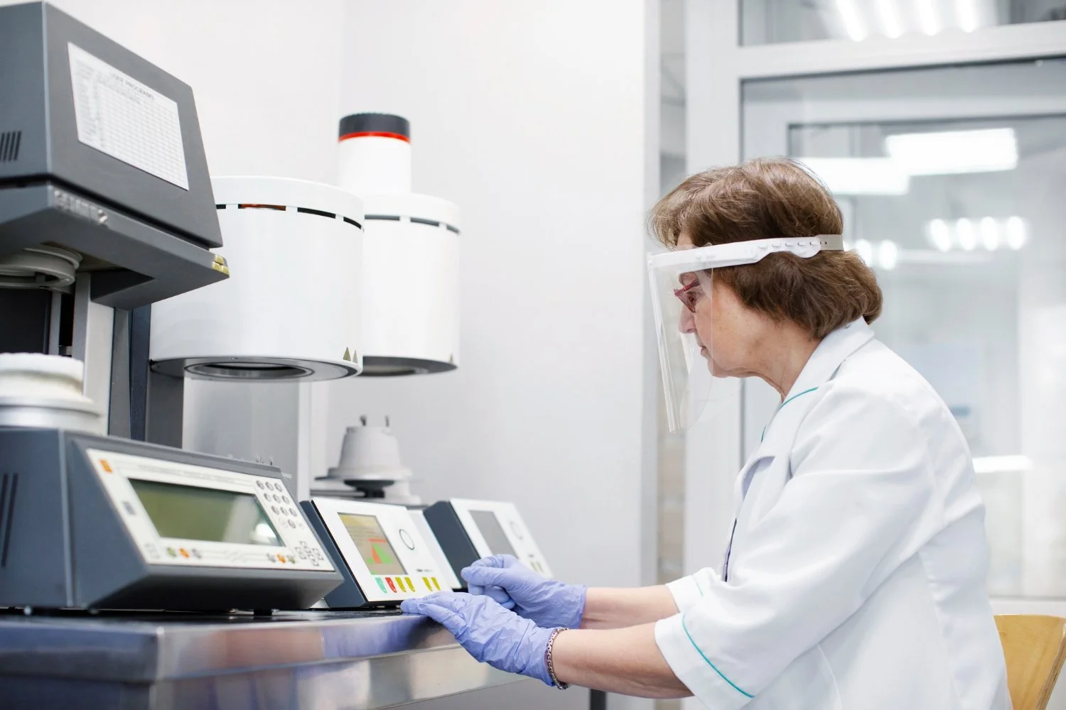 Doctor working on medical research