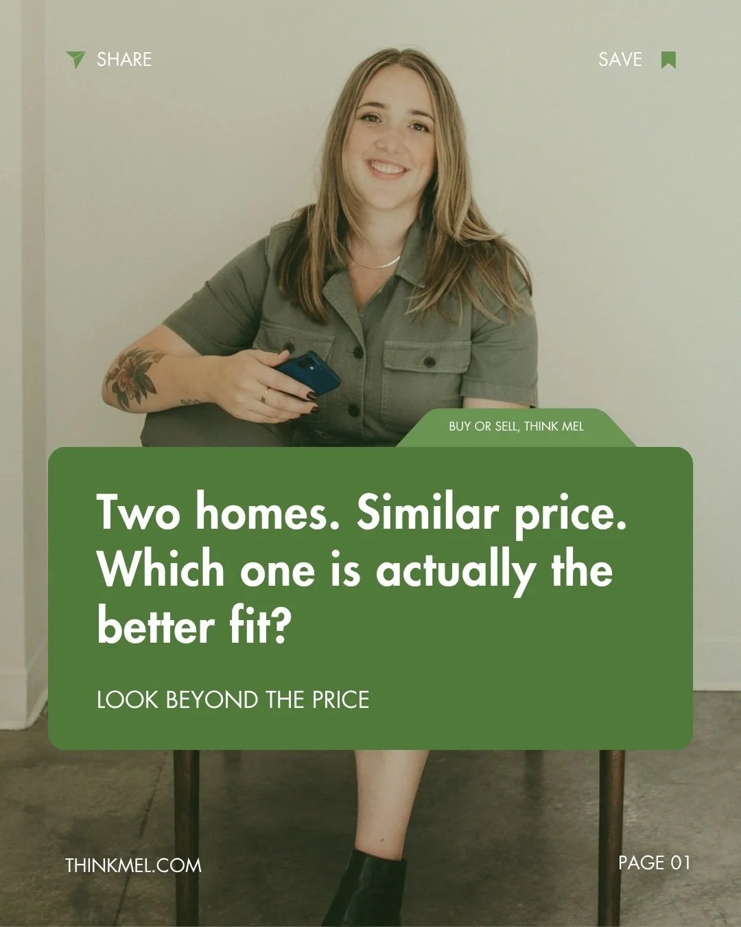 Two homes might be listed for almost the same price, but that doesn't mean they're equal. 🏡

When I'm helping buyers weigh their options, I want to understand more than which one looks like the better deal online.

How will the home work for your ev