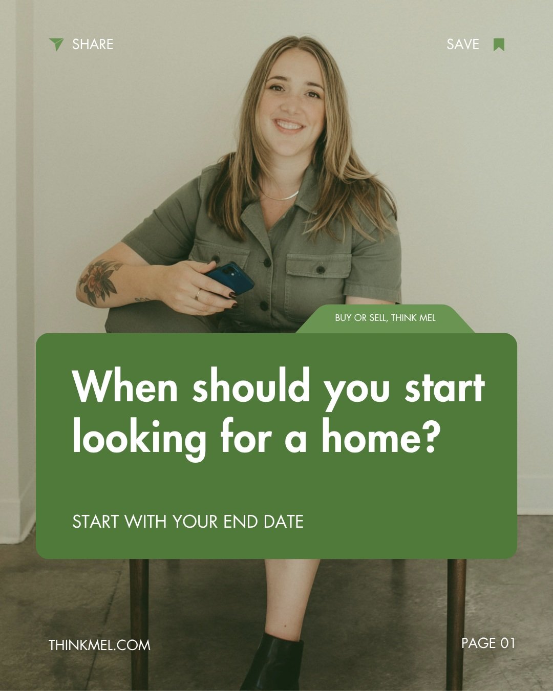 Buying a home doesn't have to start with touring houses. 🏡

Sometimes, the best place to start is figuring out when you'd like to move and what needs to happen before then.

I like to look at the bigger picture with buyers: their goals, their ideal 