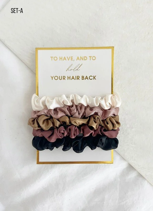 Everyday Satin Scrunchie Set