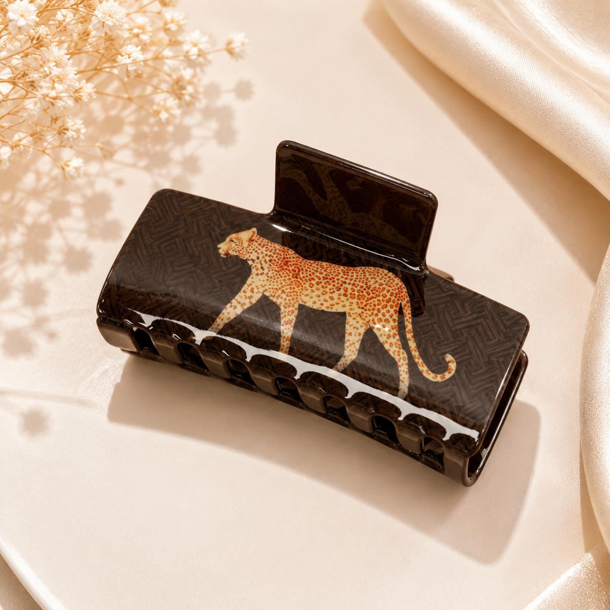 Leopard Hair Claw Clip